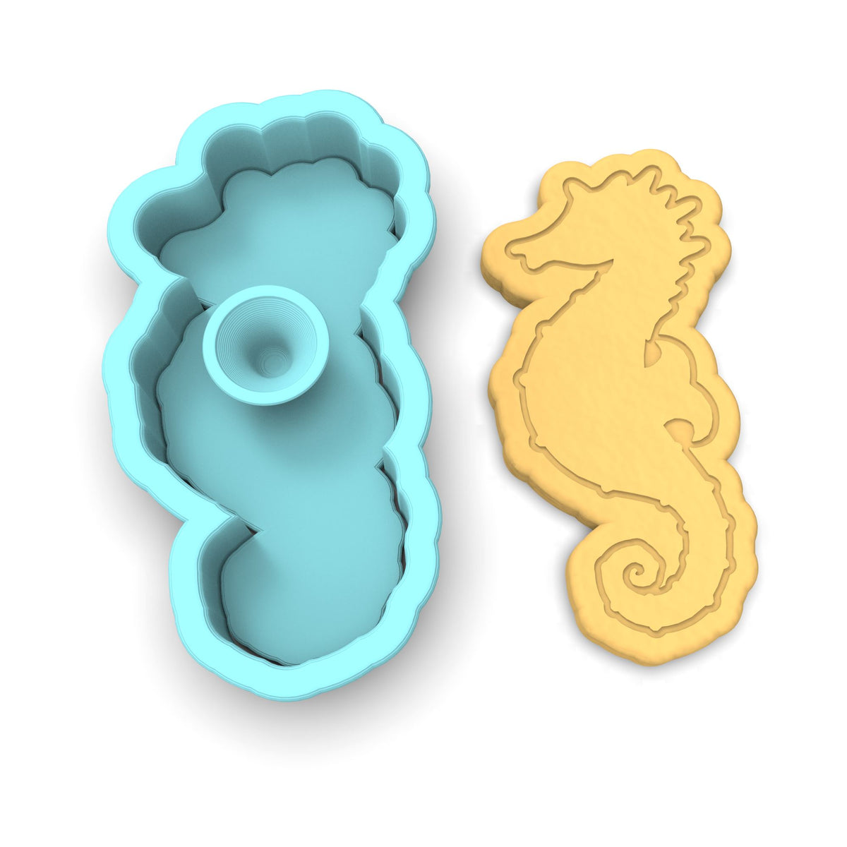 Sea Horse Cookie Cutter | Stamp | Stencil #2