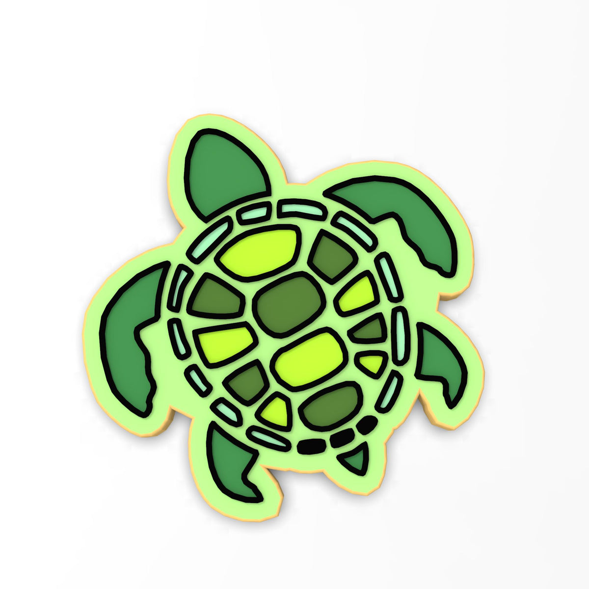 Sea Turtle Cookie Cutter | Stamp | Stencil #1