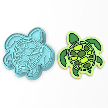 Sea Turtle Cookie Cutter | Stamp | Stencil #1