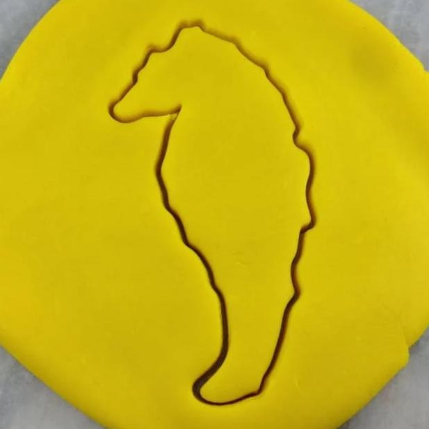 Seahorse Cookie Cutter Outline #1 - Beach / Summer