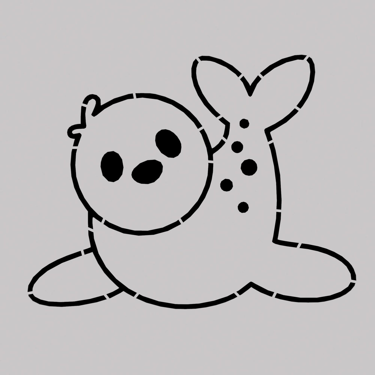 Seal Cookie Cutter | Stamp | Stencil #1