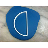 Semi Circle Cookie Cutter - Letters/ Numbers/ Shapes