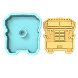 Semi Truck Cookie Cutter | Stamp | Stencil #3