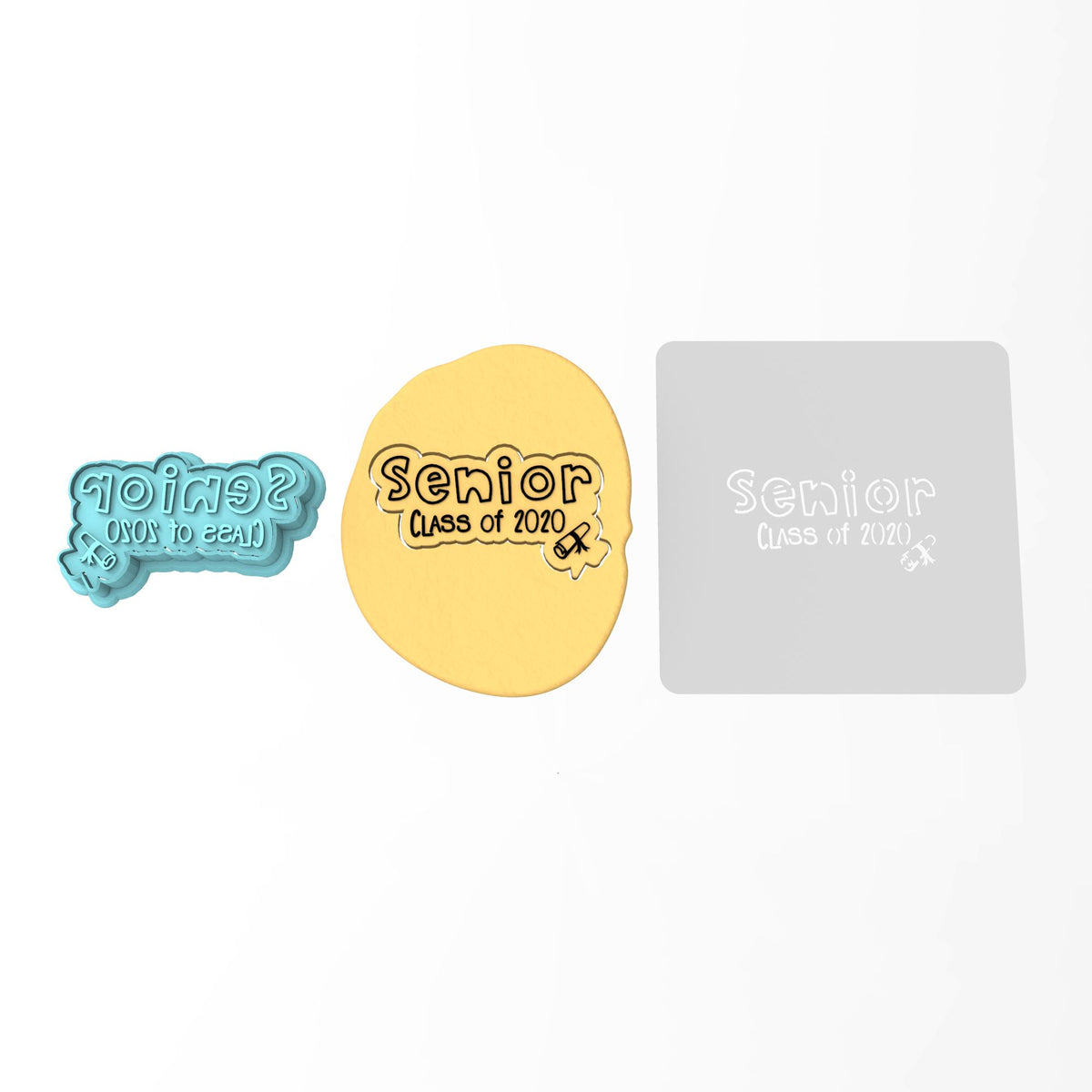 Senior 2020 Cookie Cutter | Stamp | Stencil #1