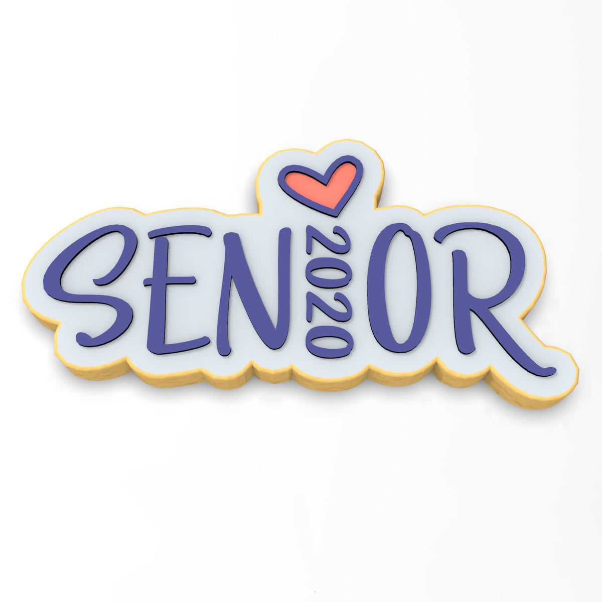 Senior 2020 Cookie Cutter | Stamp | Stencil #1