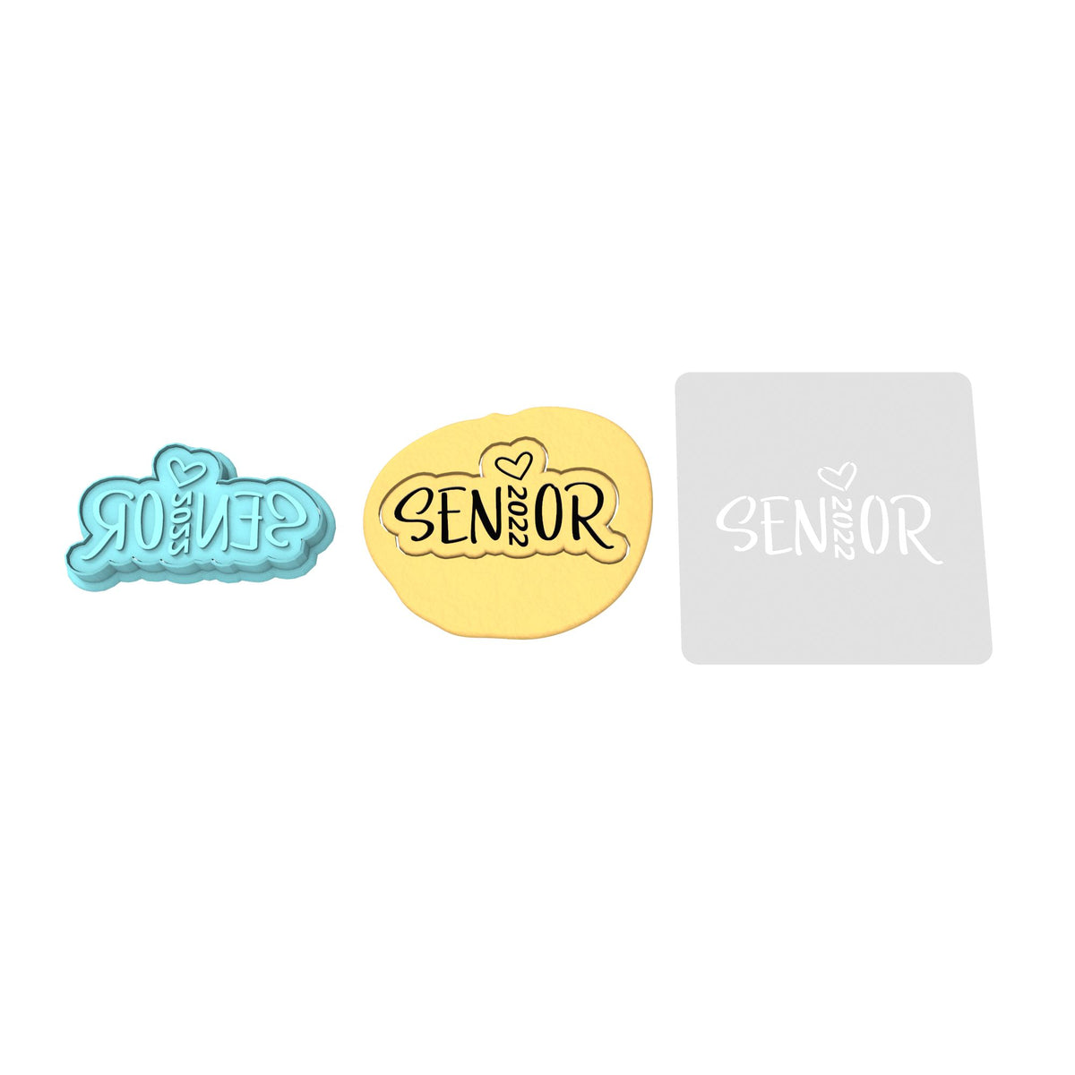 Senior 2022 Cookie Cutter | Stamp | Stencil