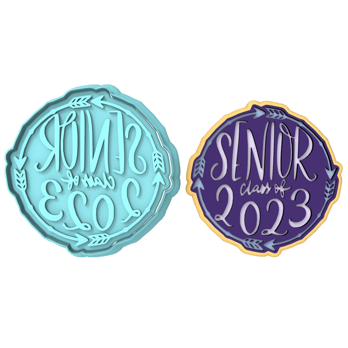 Senior Class of 2023 Cookie Cutter | Stamp | Stencil #A Wedding / Baby / V Day Cookie Cutter Lady 