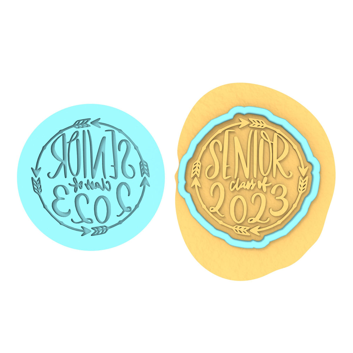 Senior Class of 2023 Cookie Cutter | Stamp | Stencil #A Wedding / Baby / V Day Cookie Cutter Lady 