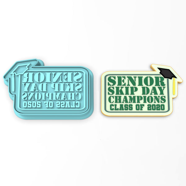Senior Skip Day Champions Cookie Cutter | Stamp | Stencil #1