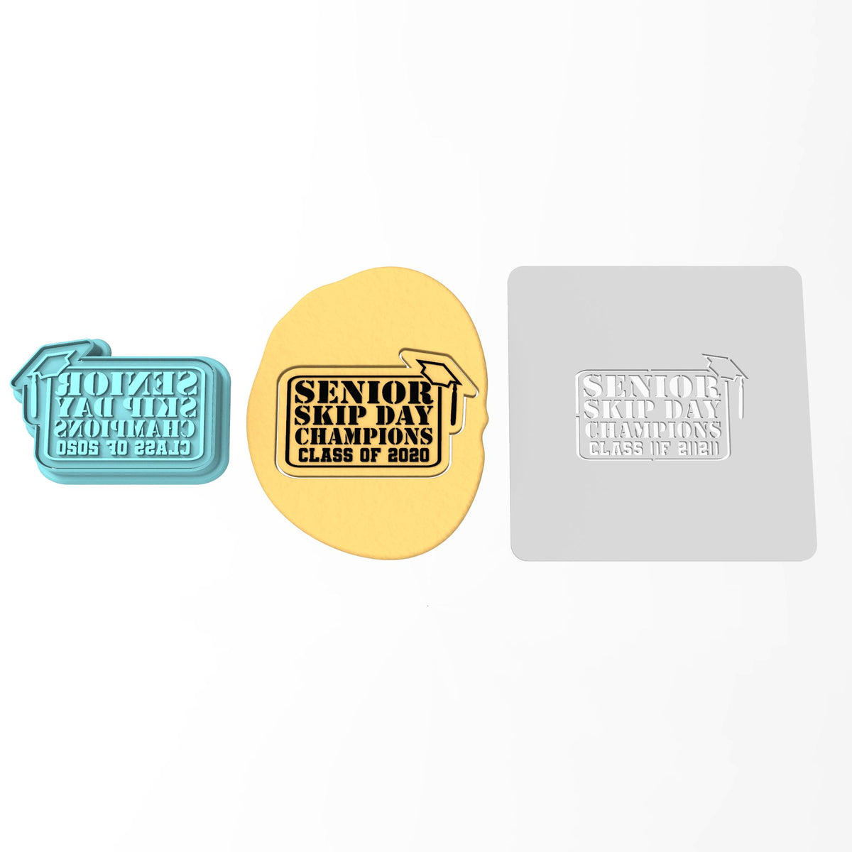 Senior Skip Day Champions Cookie Cutter | Stamp | Stencil #1