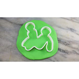 Sex Position Reverse Cowgirl Cookie Cutter Outline #5 - Bachelorette & Bachelor