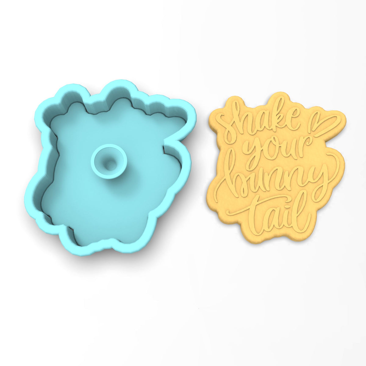 Shake Your Bunny Tail Cookie Cutter | Stamp | Stencil #1