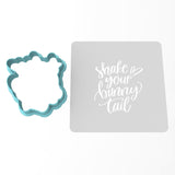 Shake Your Bunny Tail Cookie Cutter | Stamp | Stencil #1
