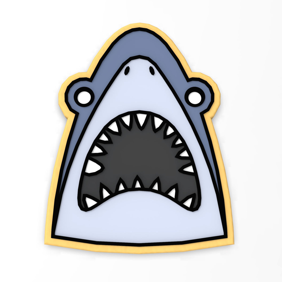 Shark Breach Cookie Cutter | Stamp | Stencil #1
