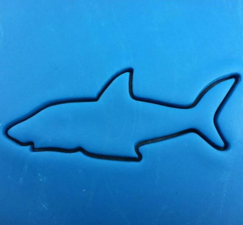 Shark Cookie Cutter Outline Animals & Dinosaurs Cookie Cutter Lady 