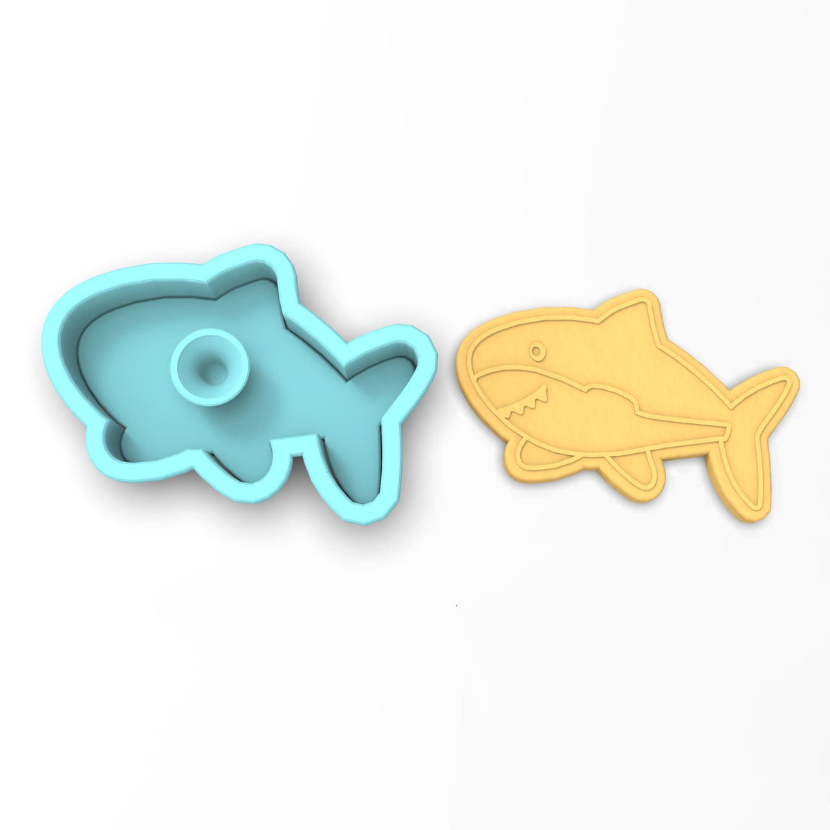 Shark Cookie Cutter | Stamp | Stencil #1