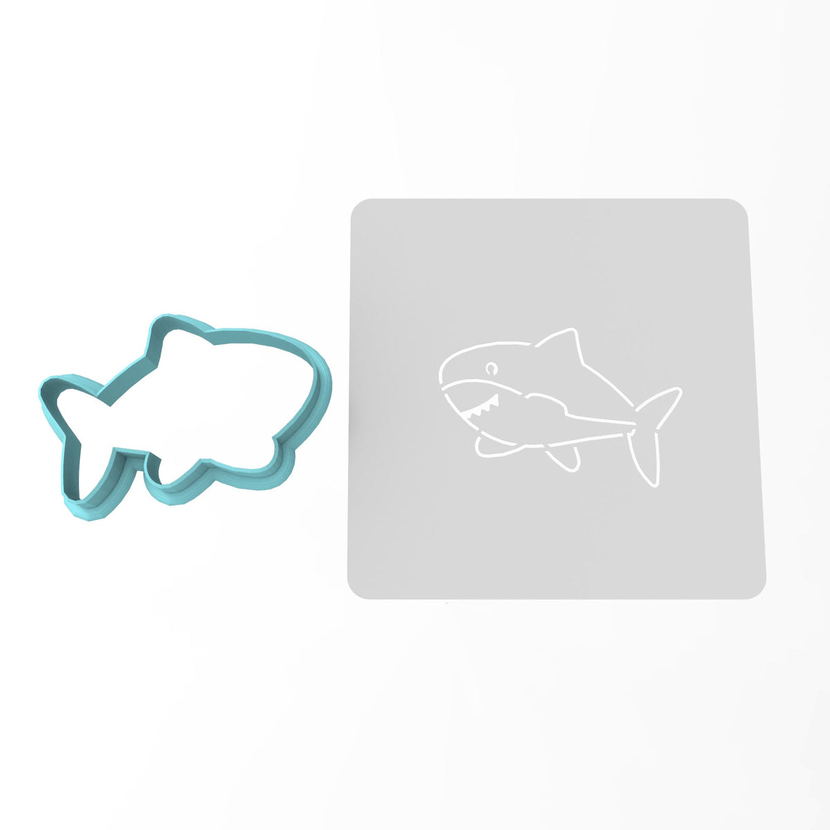 Shark Cookie Cutter | Stamp | Stencil #1