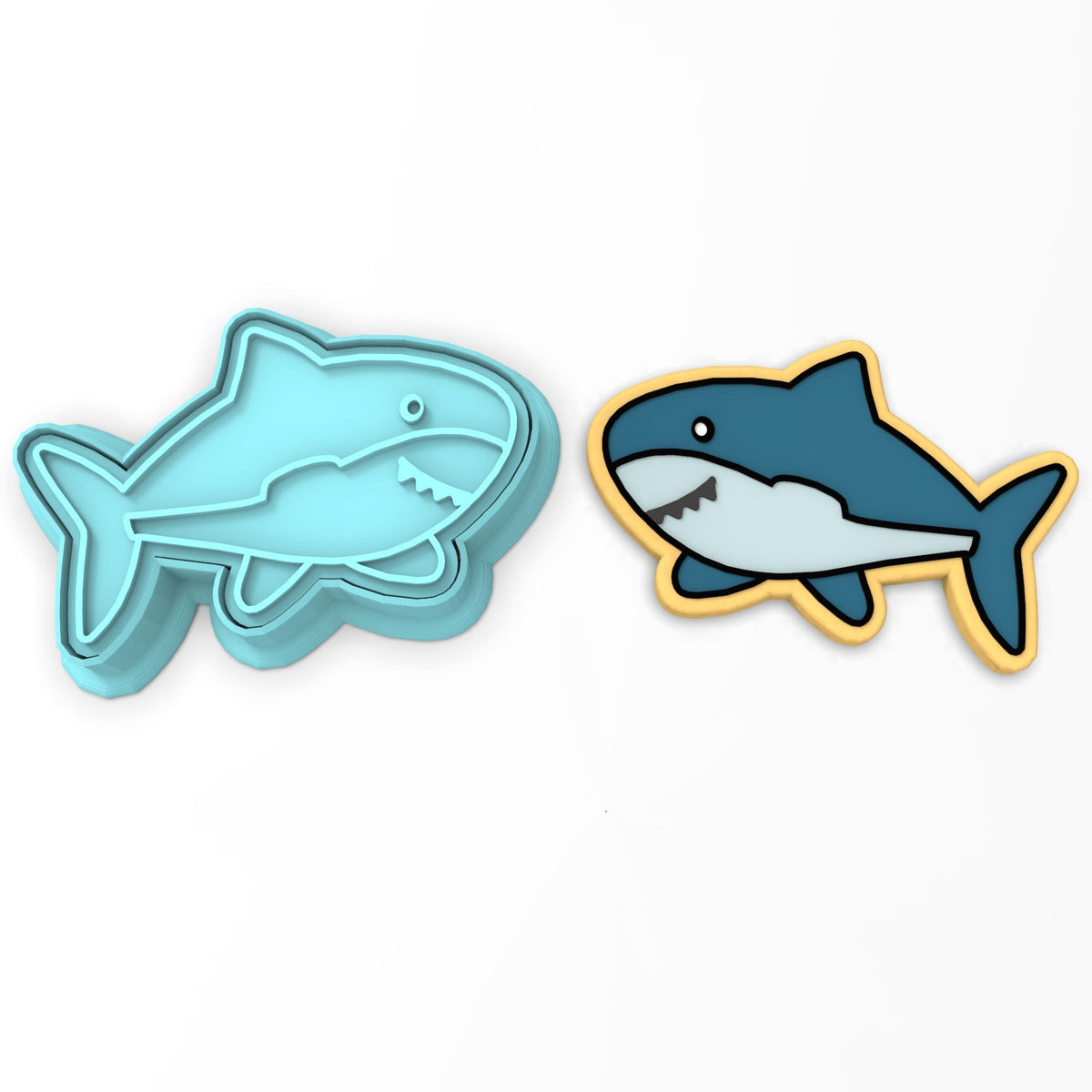 Shark Cookie Cutter | Stamp | Stencil #1
