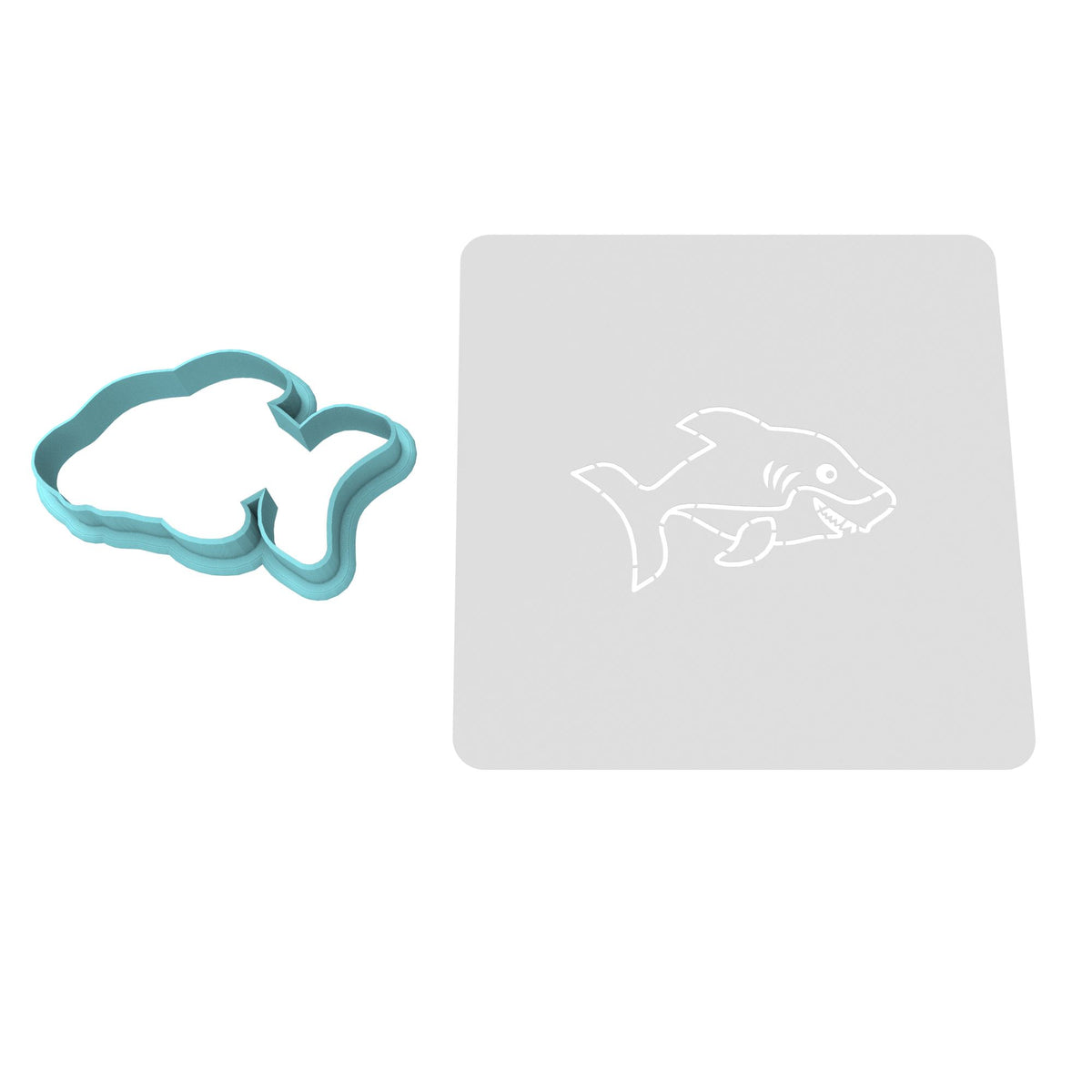 Shark Cookie Cutter | Stamp | Stencil #2