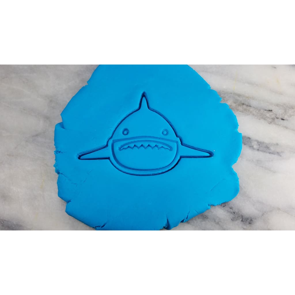 Shark Face Cookie Cutter  Stamp & Outline #1