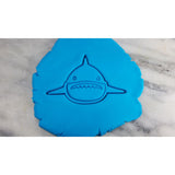 Shark Face Cookie Cutter  Stamp & Outline #1