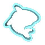 Shark Mascot Cookie Cutter | Stamp | Stencil #1 Animals & Dinosaurs Cookie Cutter Lady MINI - 2 Inches (5cm) Cookie Cutter ONLY (Outline) 