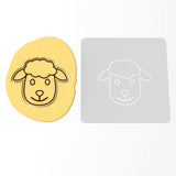 Sheep Face Cookie Cutter | Stamp | Stencil #1
