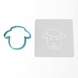 Sheep Face Cookie Cutter | Stamp | Stencil #1