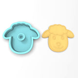 Sheep Face Cookie Cutter | Stamp | Stencil #1