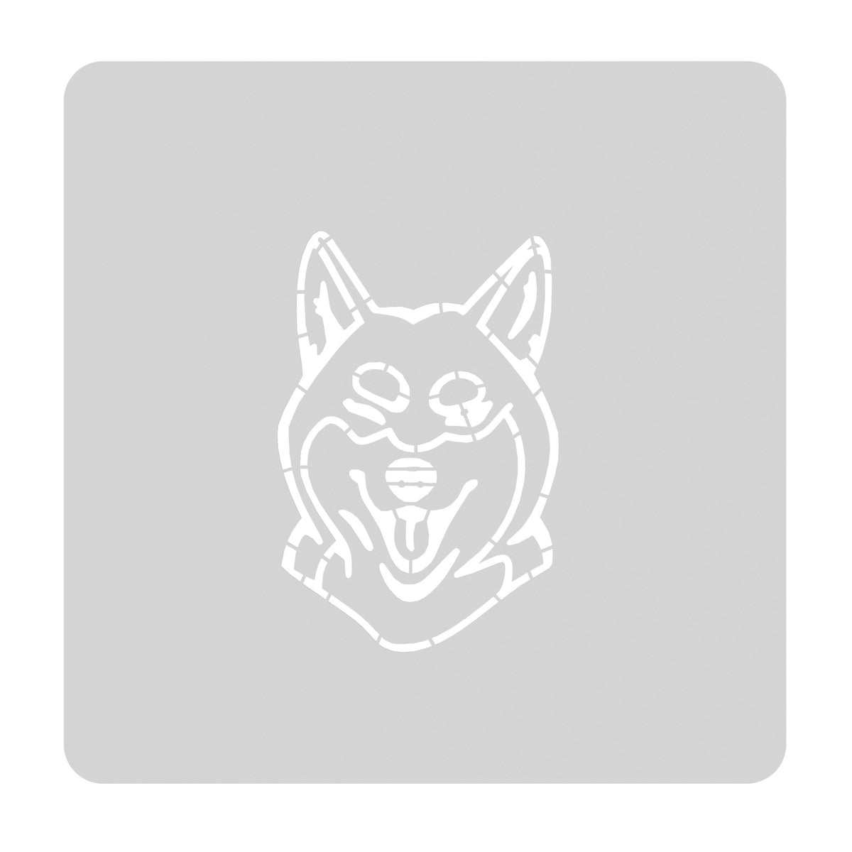 Shiba Inu Cookie Cutter | Stamp | Stencil #1 Animals & Dinosaurs Cookie Cutter Lady MINI - 2 Inches (5cm) Stencil ONLY 