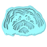 Shih Tzu Cookie Cutter | Stamp | Stencil #1 Animals & Dinosaurs Cookie Cutter Lady MINI - 2 Inches (5cm) Stamp ONLY 
