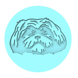 Shih Tzu Cookie Cutter | Stamp | Stencil #1 Animals & Dinosaurs Cookie Cutter Lady MINI - 2 Inches (5cm) Debosser ONLY 