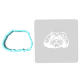 Shih Tzu Cookie Cutter | Stamp | Stencil #1 Animals & Dinosaurs Cookie Cutter Lady MINI - 2 Inches (5cm) **BUNDLE** Cutter + Stencil 