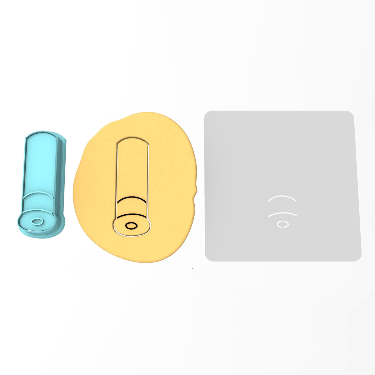 Shotgun Shell Cookie Cutter | Stamp | Stencil #1