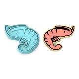Shrimp Cookie Cutter | Stamp | Stencil #1