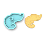 Shrimp Cookie Cutter | Stamp | Stencil #1