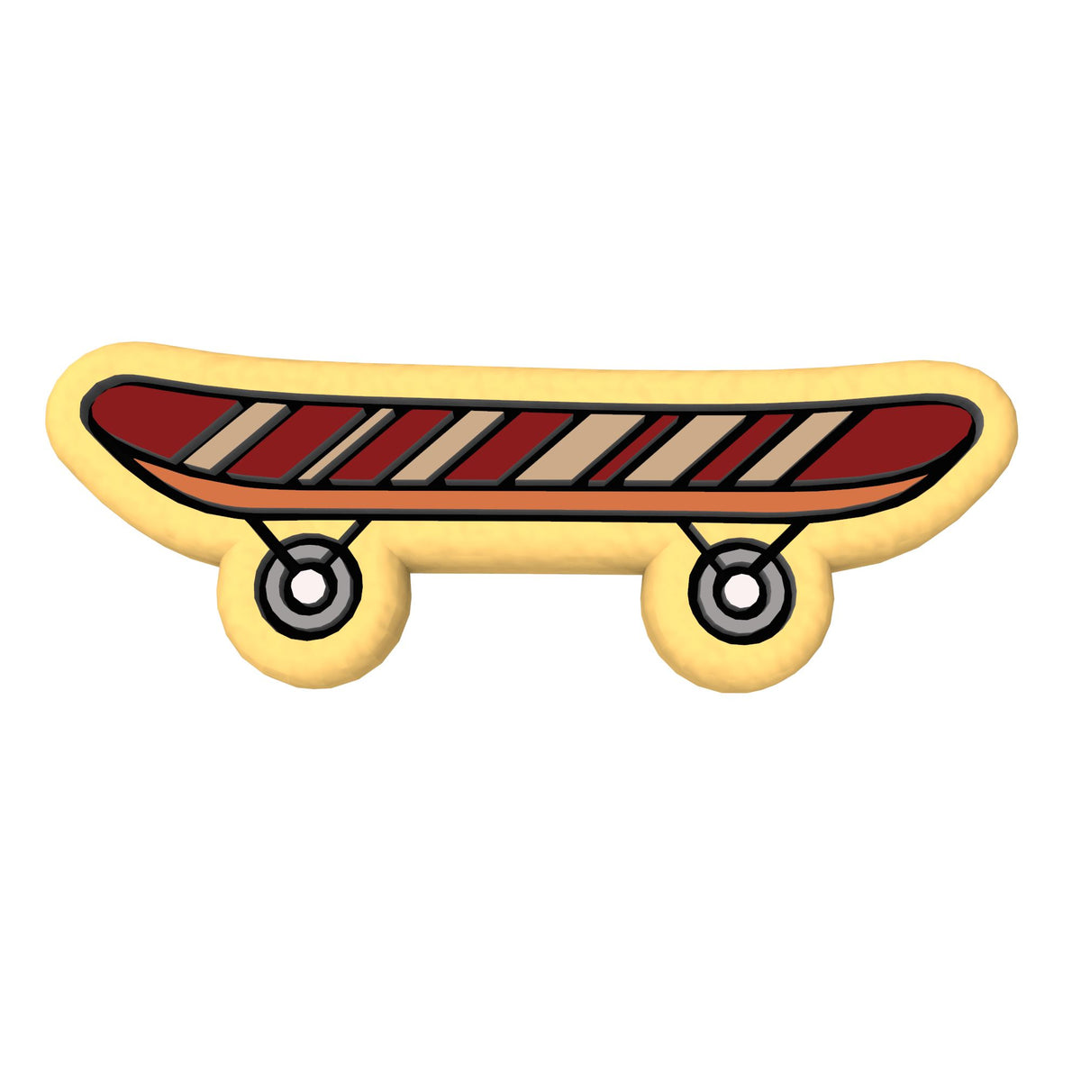 Skateboard Cookie Cutter | Stamp | Stencil #1 Comic Book / Vehicles Cookie Cutter Lady 
