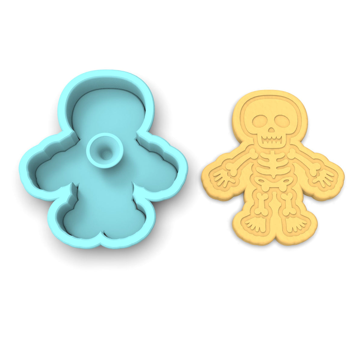 Skeleton Boy Cookie Cutter | Stamp | Stencil #1