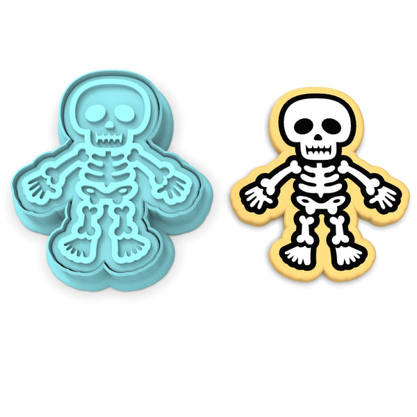 Skeleton Boy Cookie Cutter | Stamp | Stencil #1