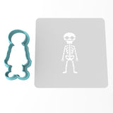 Skeleton Cookie Cutter | Stamp | Stencil #1