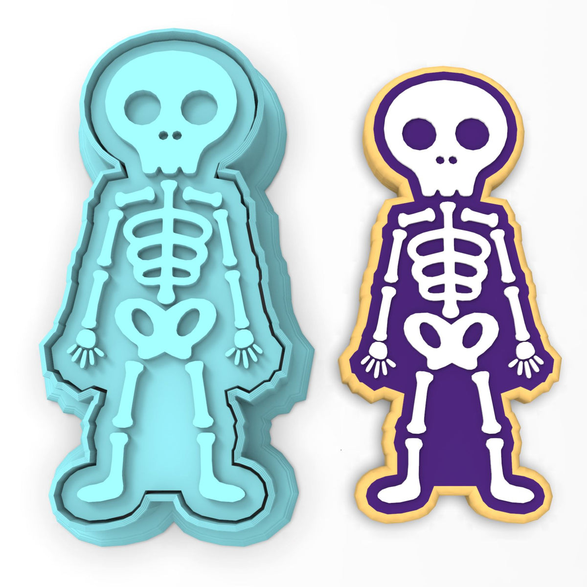 Skeleton Cookie Cutter | Stamp | Stencil #1