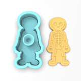 Skeleton Cookie Cutter | Stamp | Stencil #1