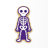 Skeleton Cookie Cutter | Stamp | Stencil #1