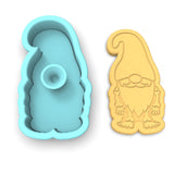 Skeleton Gnome Cookie Cutter | Stamp | Stencil #1