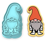 Skeleton Gnome Cookie Cutter | Stamp | Stencil #1