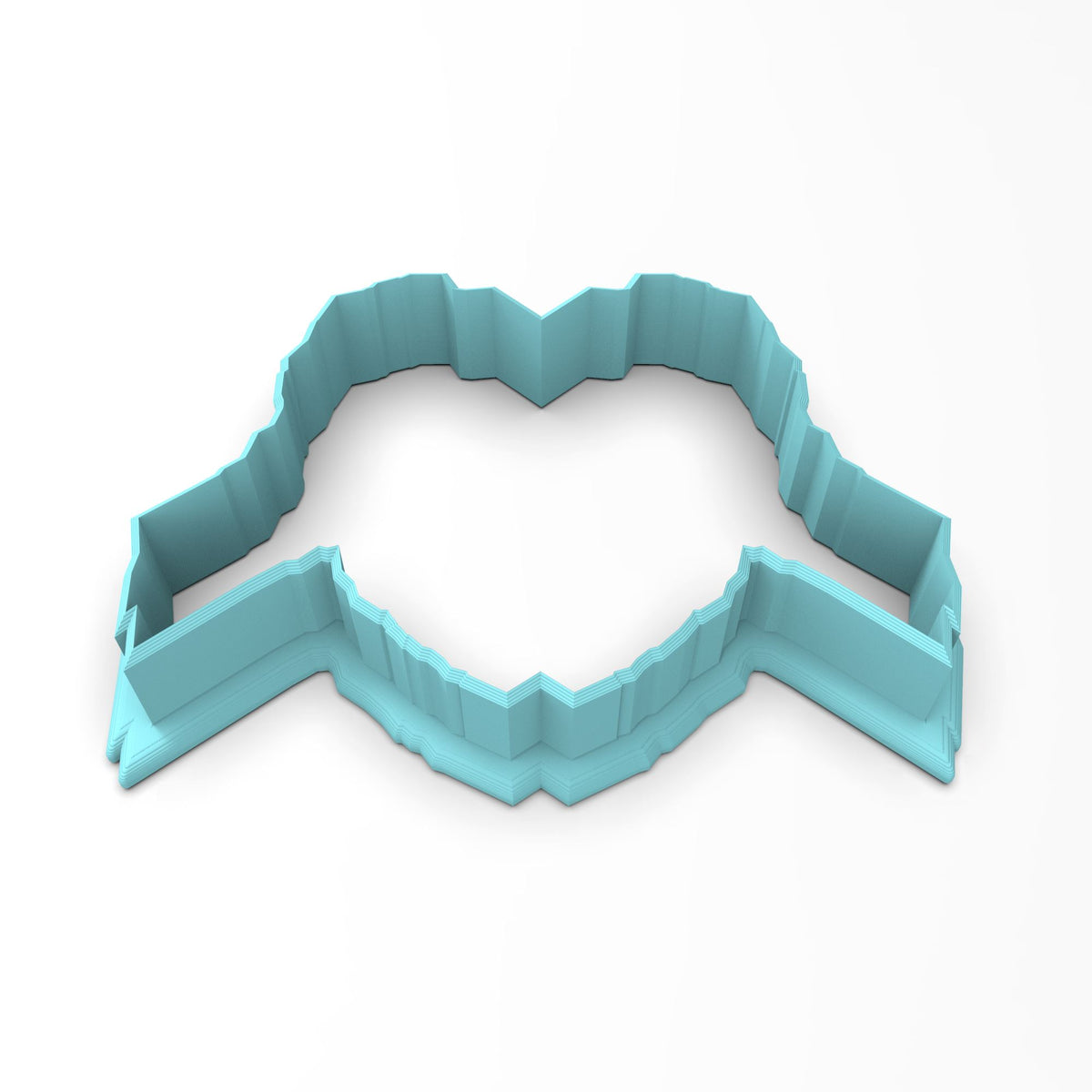 Skeleton Hands Heart Cookie Cutter | Stamp | Stencil #1