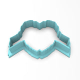 Skeleton Hands Heart Cookie Cutter | Stamp | Stencil #1