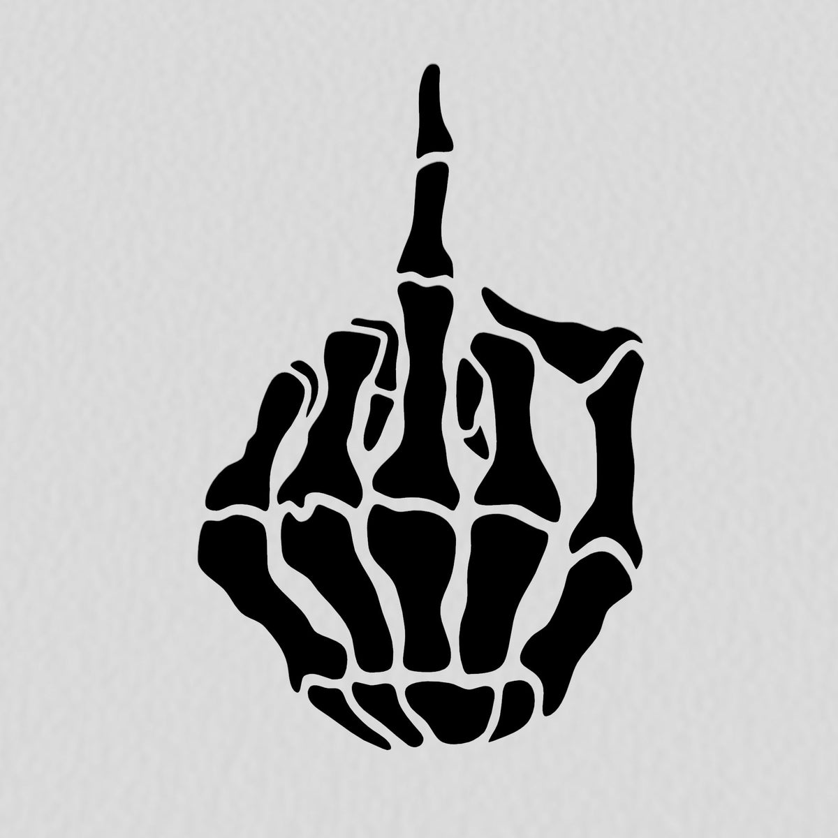 Skeleton Middle Finger Cookie Cutter | Stamp | Stencil #1