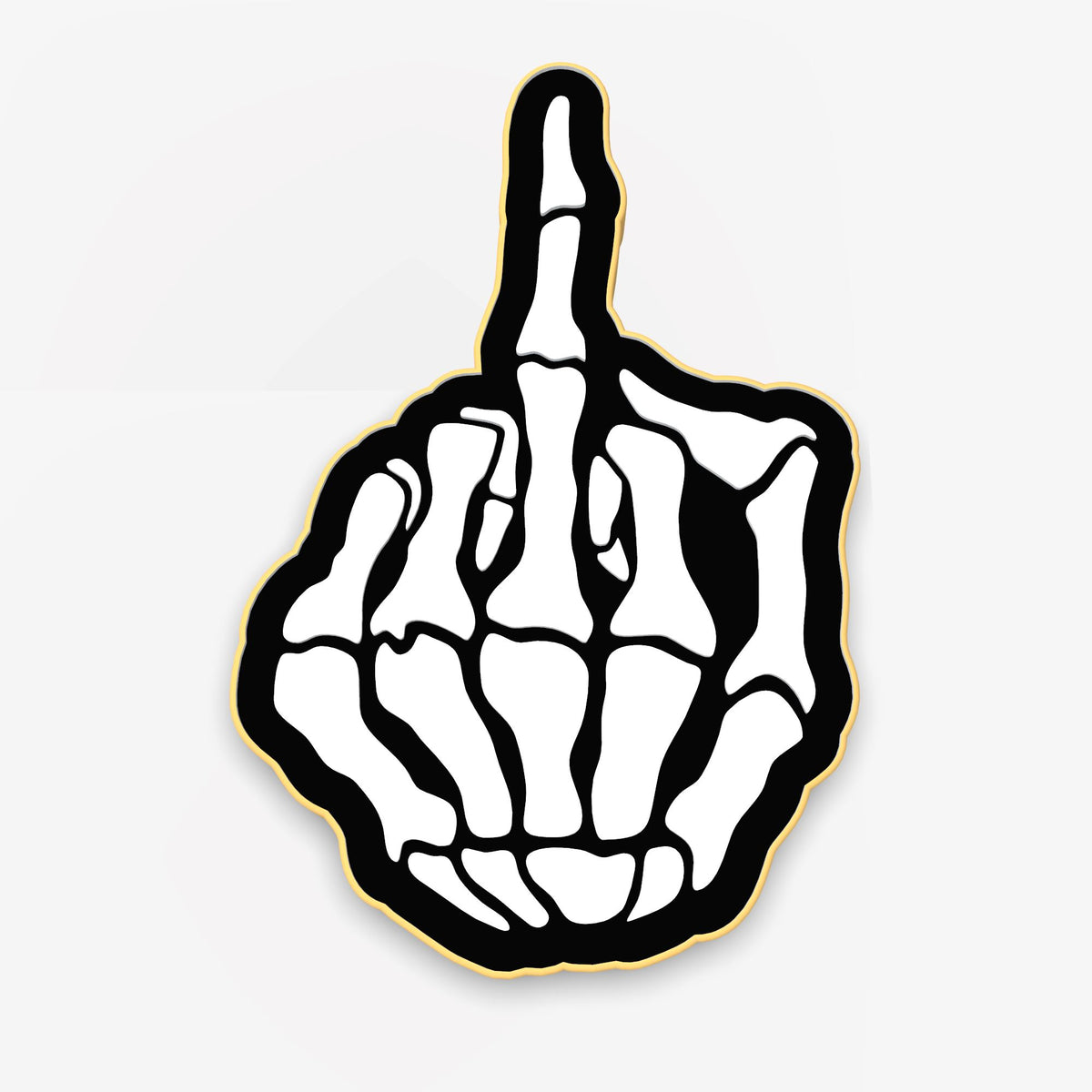Skeleton Middle Finger Cookie Cutter | Stamp | Stencil #1