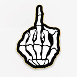 Skeleton Middle Finger Cookie Cutter | Stamp | Stencil #1